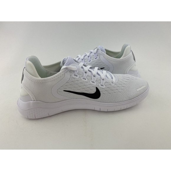 Nike Free RN 2018 White Black Men's Running Shoes Sneakers - Picture 7 of 12